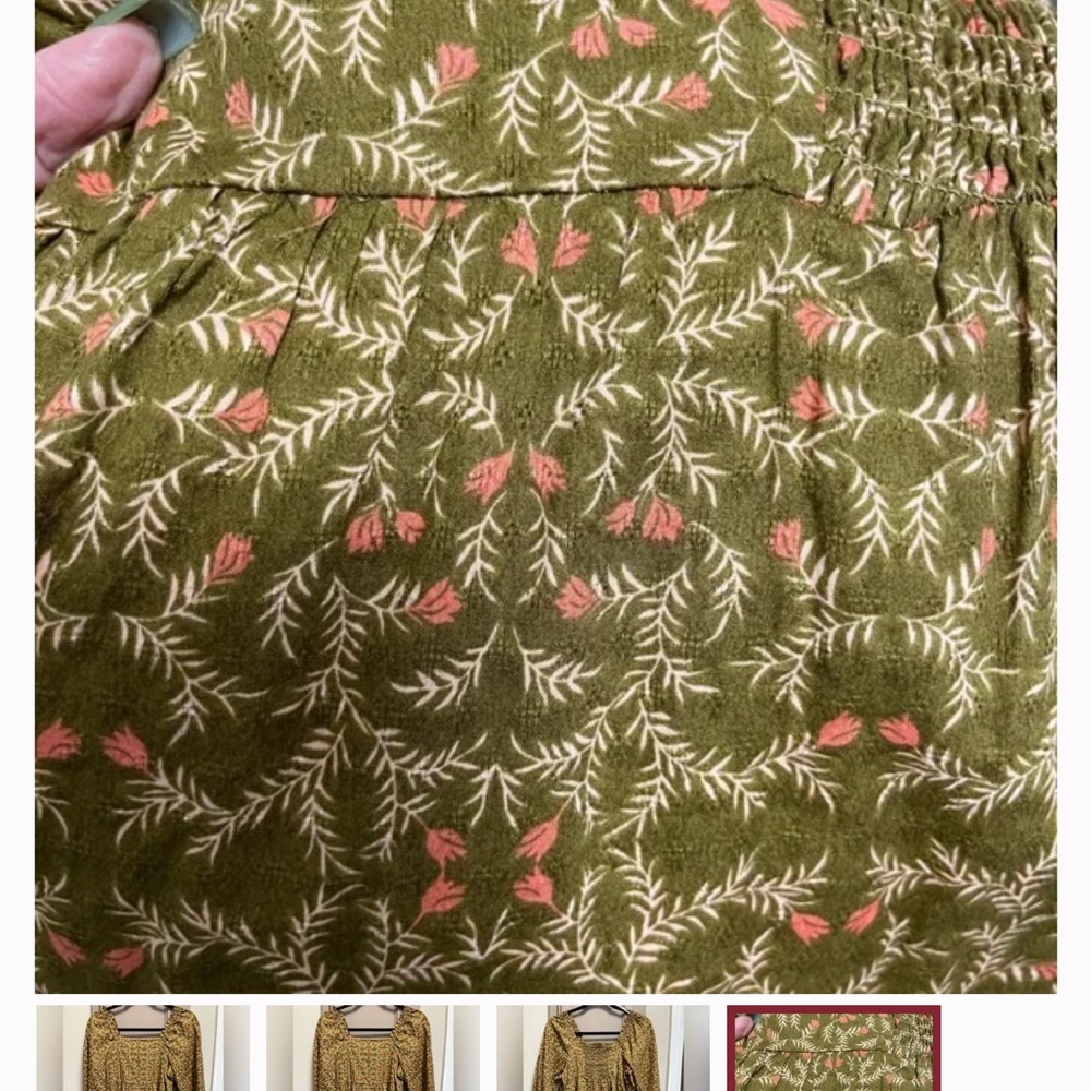 Major sale $11 was $25 New Universal Thread long puff sleeves pioneer dress - Picture 9 of 12
